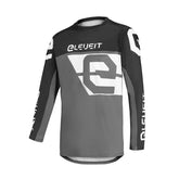 Maglia X LEGEND 23, una maglia off-road grigio scuro con maniche lunghe. Design ergonomico e traspirante. Di ELEVEIT MOTOBOOTS.